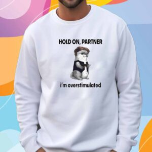 Otter Hold On Partner I Am Overstimulated Shirt