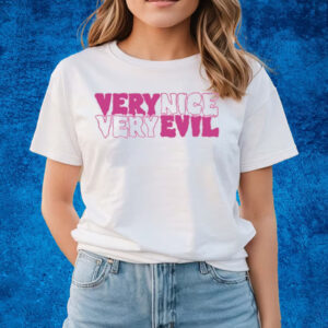 Pink Word Logo Very Nice Very Evil T-Shirts