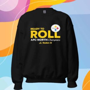 Pittsburgh Steelers Ready to Roll 2024 AFC North Division Champions T-Shirt