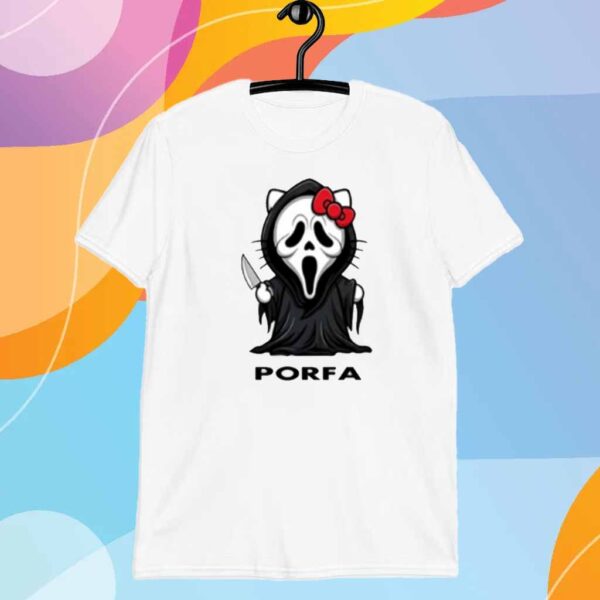 Porfa Hello Kitty Ghost Halloween Shirt