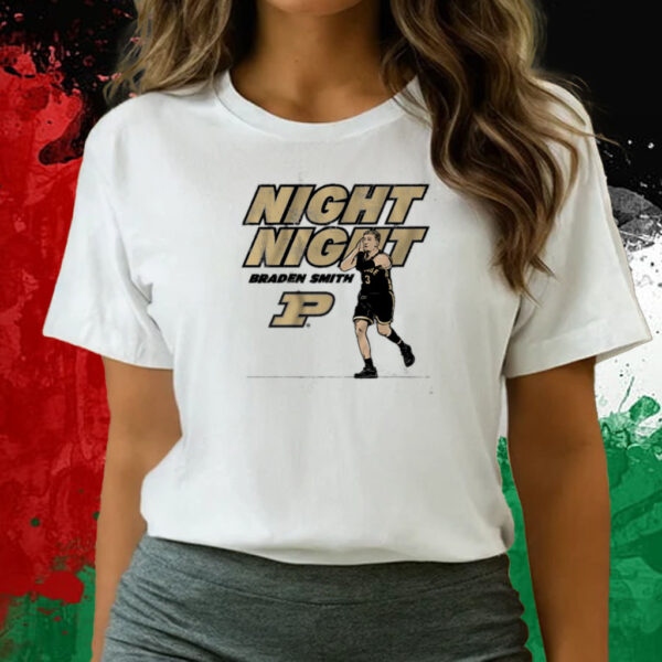 Purdue Braden Smith Night-Night Celebration T-Shirts