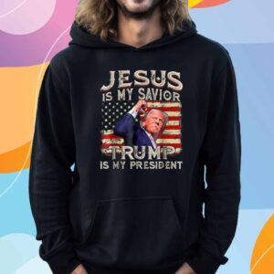 Retro Jesus Is My Savior Trump Is My President American T-Shirt