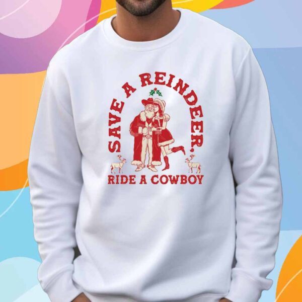 SAVE A REINDEER UGLY SWEATER T-SHIRT