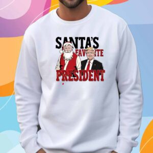 Santa's Favorite Donald Trump President Shirt