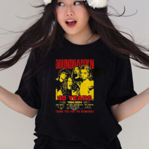 Soundgarden 40 Years 1984-2024 Thank You For The Memories T Shirts