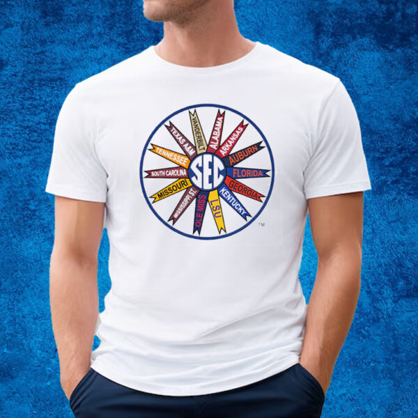 Southeastern Conference Throwback Pinwheel T-Shirt