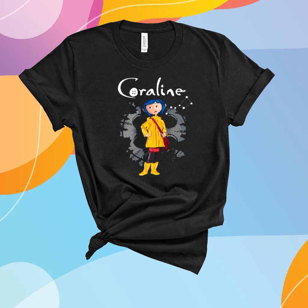 Spooky Movie Halloween Coraline Doll T-Shirt