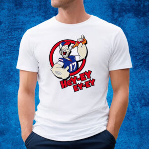 Strong To The Finish Hey Ey Ey Buffalo Bills Josh Allen T-Shirt