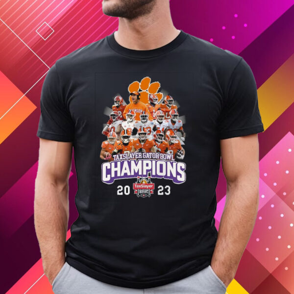 Taxslayer Gator Bowl Champions 2023 Clemson Tigers T-Shirt