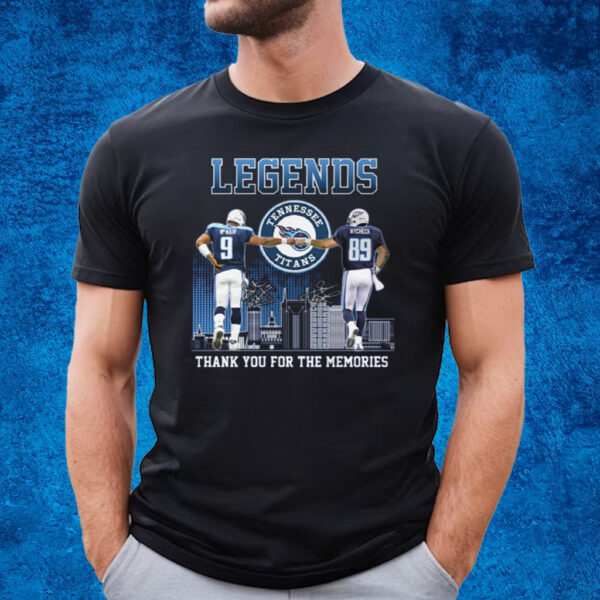 Tennessee Titans Legends Thank You For The Memories T-Shirt