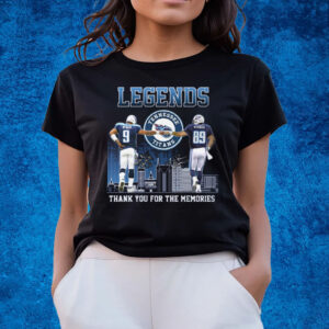 Tennessee Titans Legends Thank You For The Memories T-Shirts
