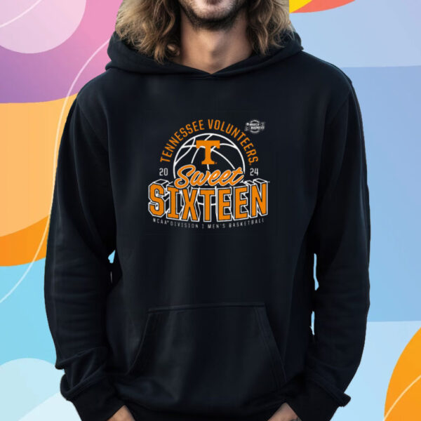 Tennessee Volunteers 2024 Tournament March Madness Sweet Sixteen Defensive Stance T-Shirt Hoodie