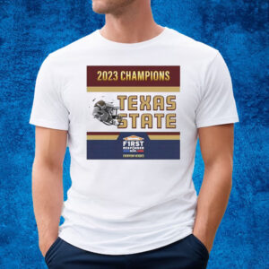 Texas State Bobcats Football 2023 First Responder Bowl Champions T-Shirt