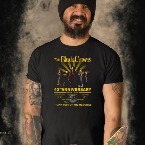 The Black Crowes 40th Anniversary 1984-2024 Thank You For The Memories Shirt