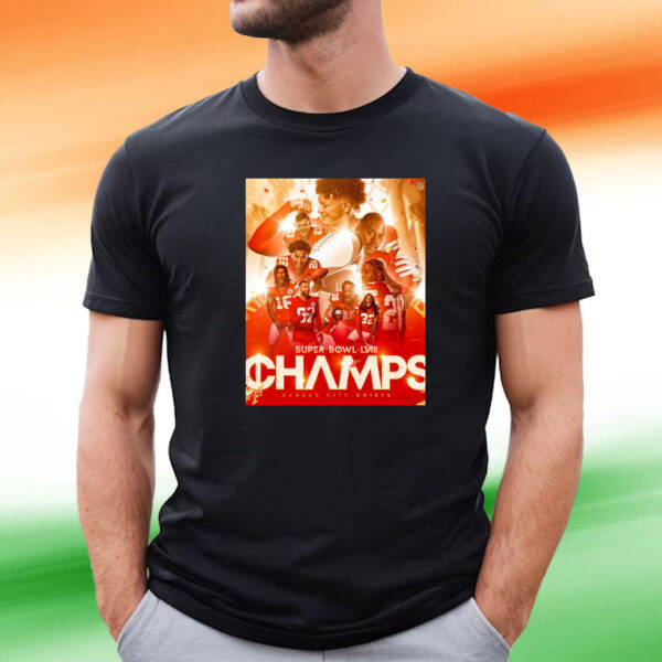The Chiefs Are Super Bowl Lviii Champions Tee Shirt