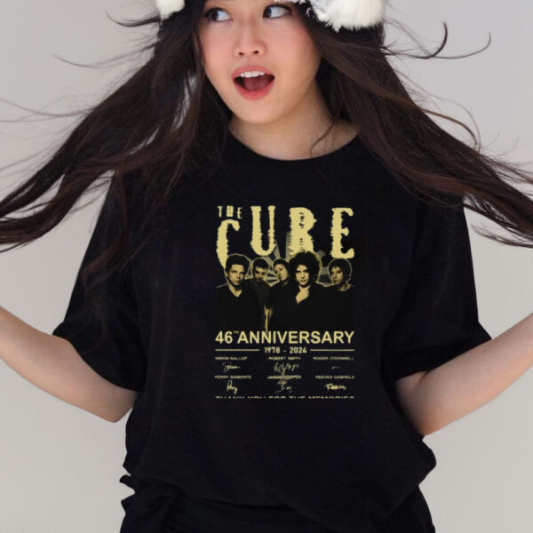 The Cure 46th Anniversary 1978-2024 Thank You For The Memories Shirts