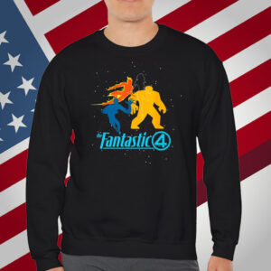 The Fantastic Four First Steps Team And Logo T-Shirt