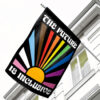 The Future Is Inclusive Flag, Happy Rainbow House Banner