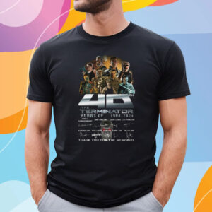 The Terminator 40 Years Of 1984 – 2024 Thank You For The Memories T-Shirt
