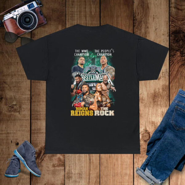 The WWE Champion Roman Reigns And The People’s Champion The Rock T-Shirt