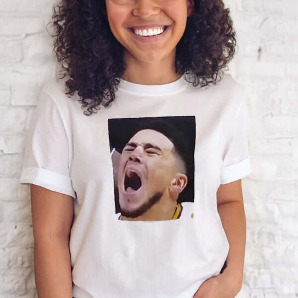 Timberwolves Fans Wear Devin Booker T-Shirts