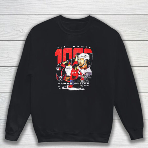 Tj Oshie 1000 Game Players Shirt Sweatshirt