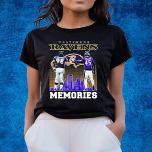 Tony Siragusa And Jaylon Ferguson Baltimore Ravens Memories Signatures T-Shirts