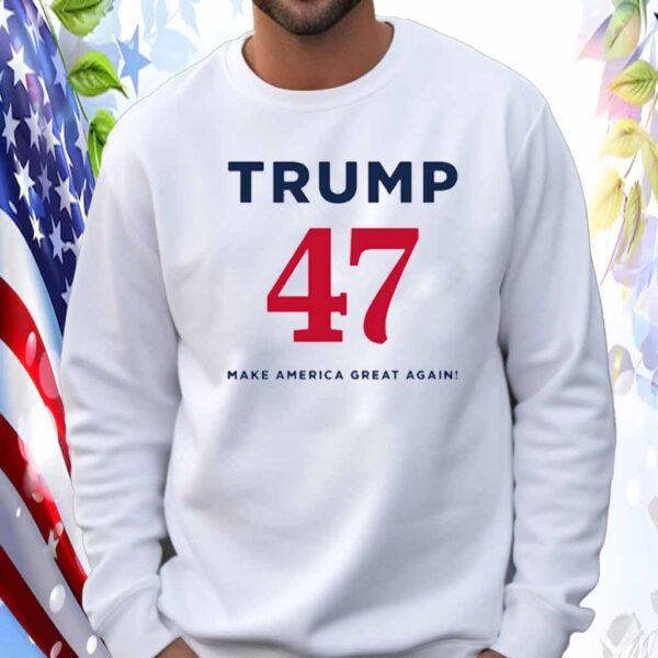 Trump 47 Make America Great Again White T-Shirt