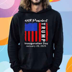 Trump 47th president inauguration day 2025 USA flag T-Shirt