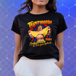 Trump Wrestling Meme Fake News Trumpamania T-Shirt