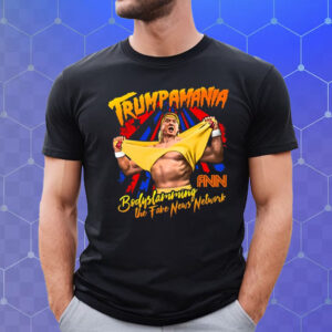 Trump Wrestling Meme Fake News Trumpamania T-Shirt