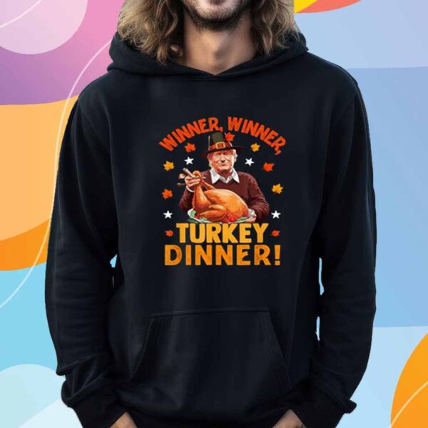 Turkey Dinner Proud Winner Thanksgiving Trump Back President T-Shirt