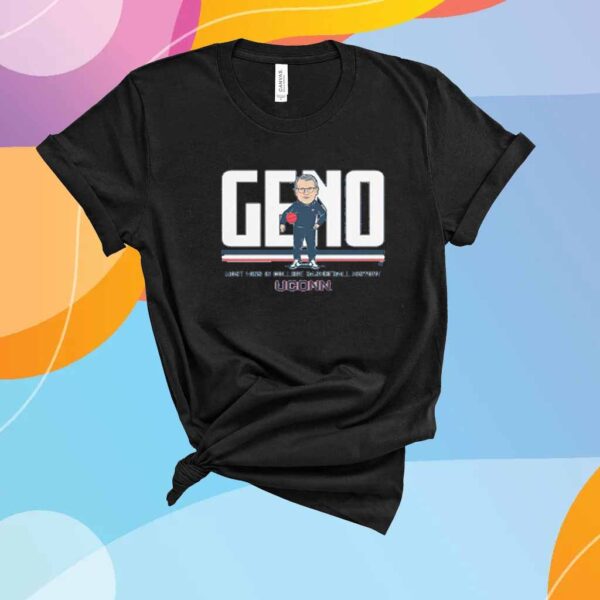 UCONN BASKETBALL GENO AURIEMMA WINS RECORD T-SHIRT