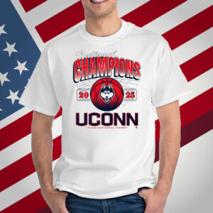 UConn WBB 2025 NCAA Champions Grid T-Shirt