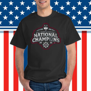 UConn WBB 2025 NCAA Champions Logo T-Shirt