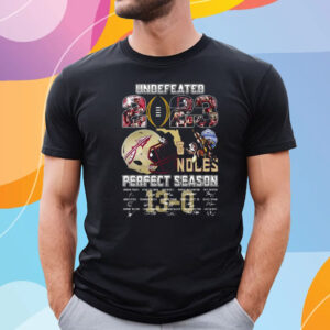 Undefeated 2023 Florida State Seminoles Perfect Season Signature T-Shirt