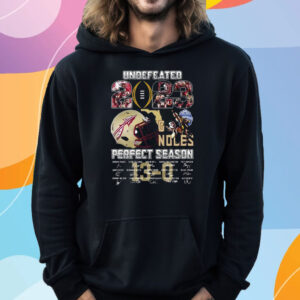 Undefeated 2023 Florida State Seminoles Perfect Season Signature T-Shirt Hoodie