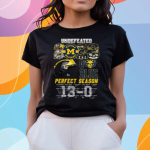 Undefeated 2023 Michigan Wolverines Perfect Season Signature T-Shirts