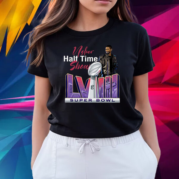 Vintage 90s Graphic Style Super Bowl Usher Halftime Show Tee Shirts