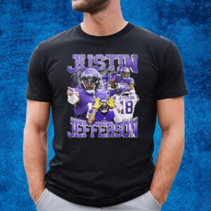 Vintage 90s Retro Style Justin Jefferson T-Shirt