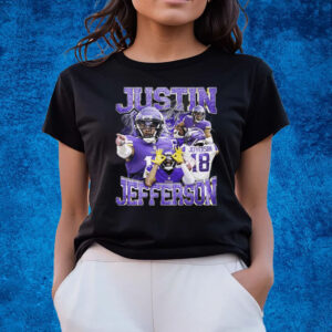 Vintage 90s Retro Style Justin Jefferson T-Shirts