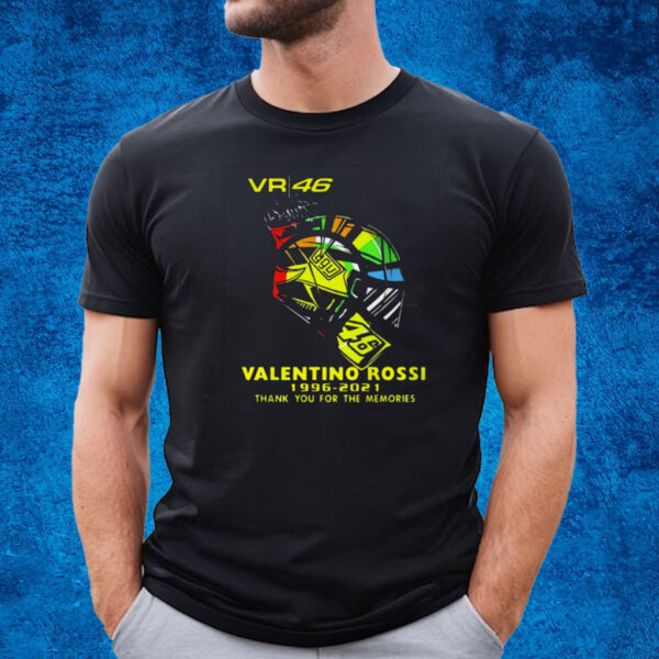 Vr 46 Valentino Rossi 1996-2021 Thank You For The Memories T-Shirt