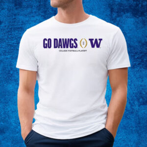 WASHINGTON HUSKIES COLLEGE FOOTBALL PLAYOFF GO DAWGS GREY T-SHIRT