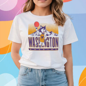 WASHINGTON HUSKIES DUNKING MASCOT T-SHIRTS