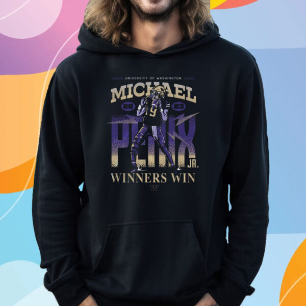 WASHINGTON HUSKIES MICHAEL PENIX JR WINNERS WIN BURST T-SHIRT HOODIE