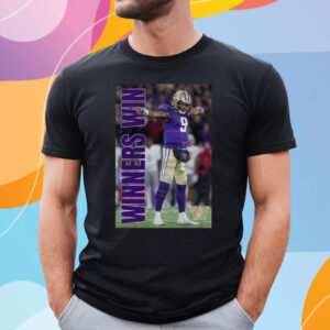 WASHINGTON HUSKIES MICHAEL PENIX JR WINNERS WIN PHOTO SHIRT