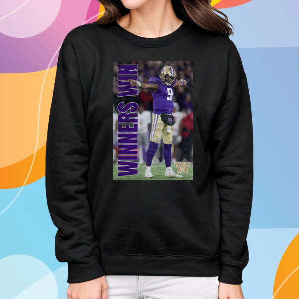 WASHINGTON HUSKIES MICHAEL PENIX JR WINNERS WIN PHOTO SHIRT SWEATSHIRT