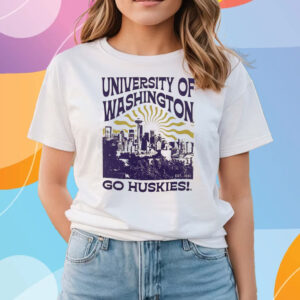 WASHINGTON HUSKIES SUNBURST T-SHIRTS