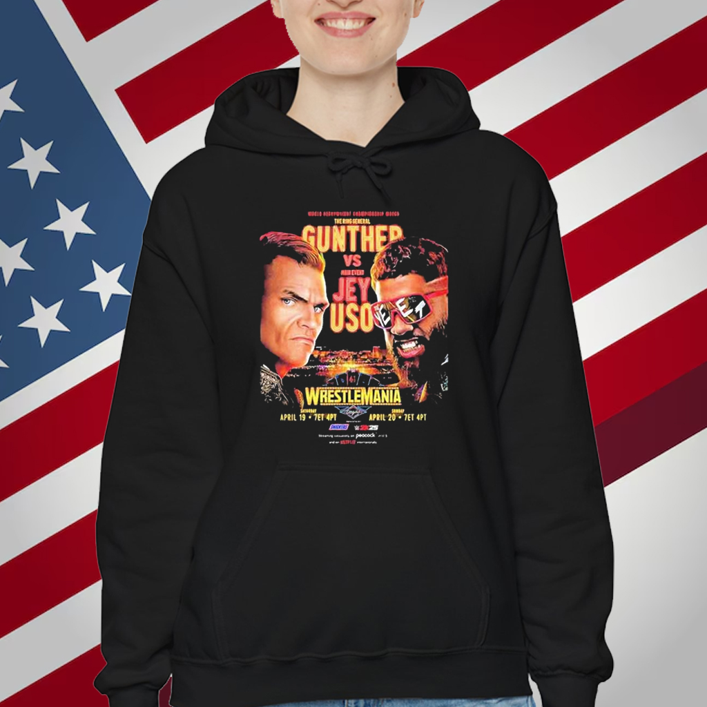 Walter Gunther vs Jey Uso WWE WrestleMania The Ring General On April 2025 T-Shirt