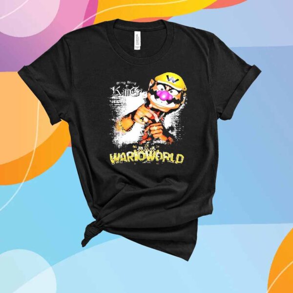 Wario Bling Bling King Wario World T-Shirt